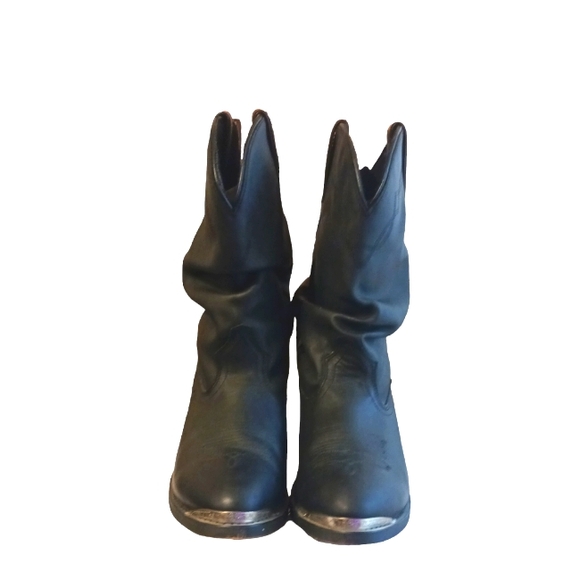 Shayanne Women’s Black Cowboy Boots Slouchy Black Cowgirl Boots Size 9 - Picture 3 of 14